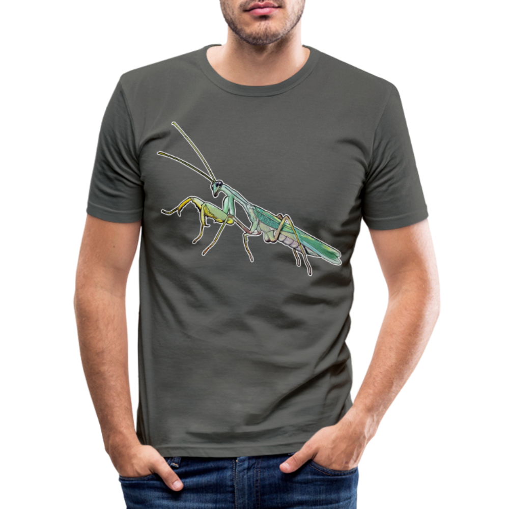 Männer Slim Fit T-Shirt Sphodromantis lineola male - Graphite