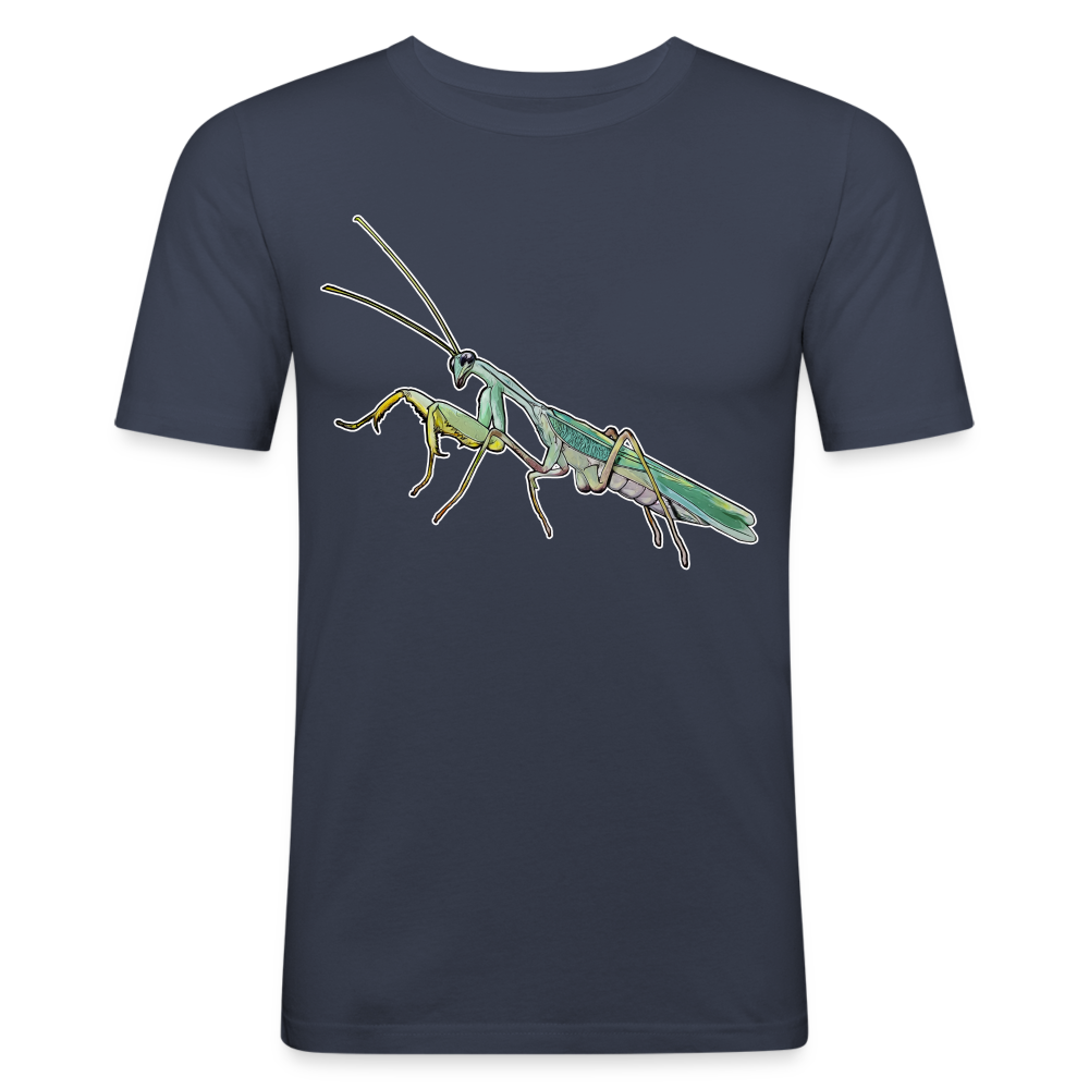 Männer Slim Fit T-Shirt Sphodromantis lineola male - Navy