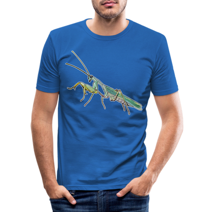 Männer Slim Fit T-Shirt Sphodromantis lineola male - Königsblau