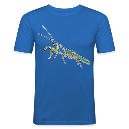 Männer Slim Fit T-Shirt Sphodromantis lineola male - Königsblau