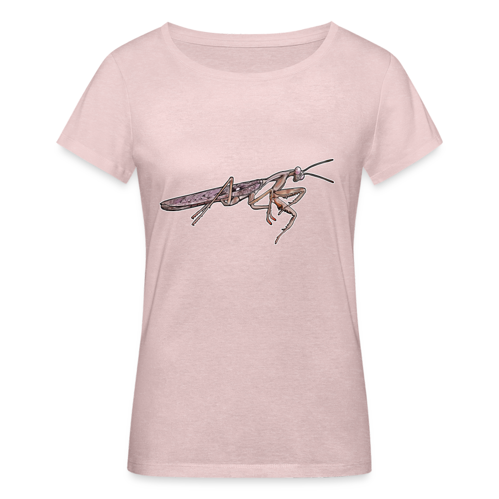 Frauen Stanley & Stella Bio-T-Shirt Rhombodera kirbyi male - Rosa-Creme meliert