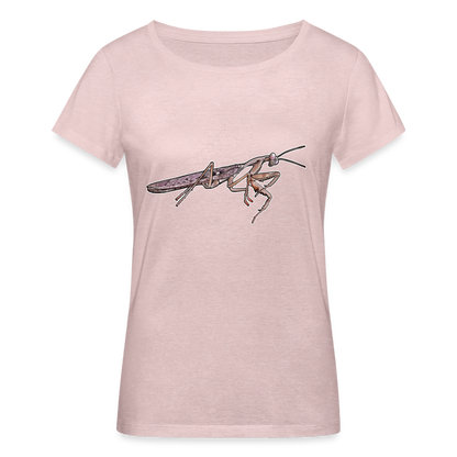 Frauen Stanley & Stella Bio-T-Shirt Rhombodera kirbyi male - Rosa-Creme meliert