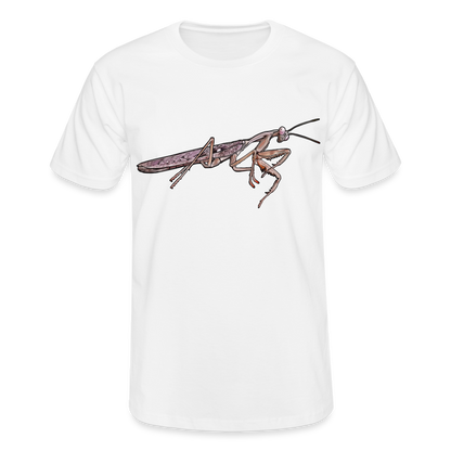 Männer Fruit of the Loom T-Shirt Rhombodera kirbyi male - weiß