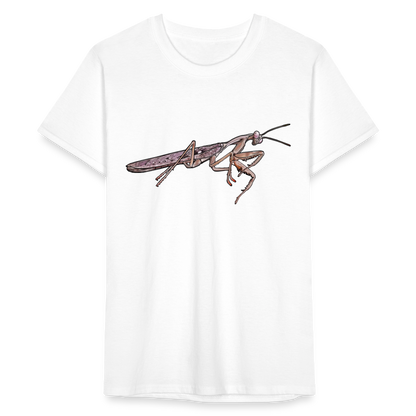 Männer Fruit of the Loom T-Shirt Rhombodera kirbyi male - weiß