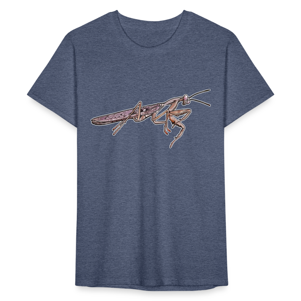 Männer Fruit of the Loom T-Shirt Rhombodera kirbyi male - Navy meliert