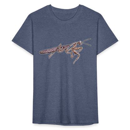 Männer Fruit of the Loom T-Shirt Rhombodera kirbyi male - Navy meliert