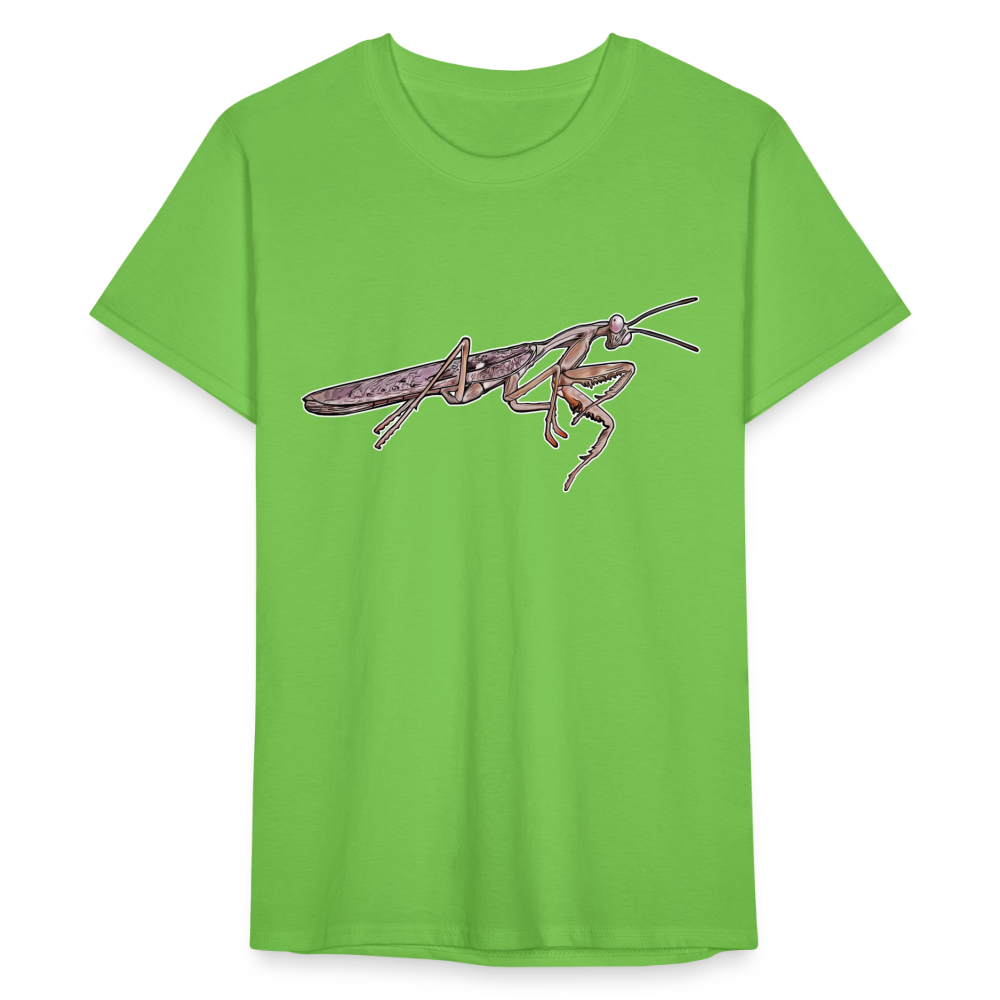 Männer Fruit of the Loom T-Shirt Rhombodera kirbyi male - Hellgrün