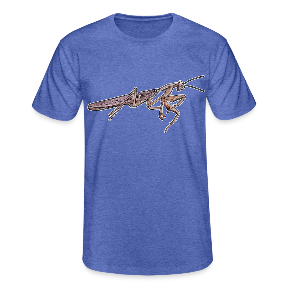 Männer Fruit of the Loom T-Shirt Rhombodera kirbyi male - Blau meliert