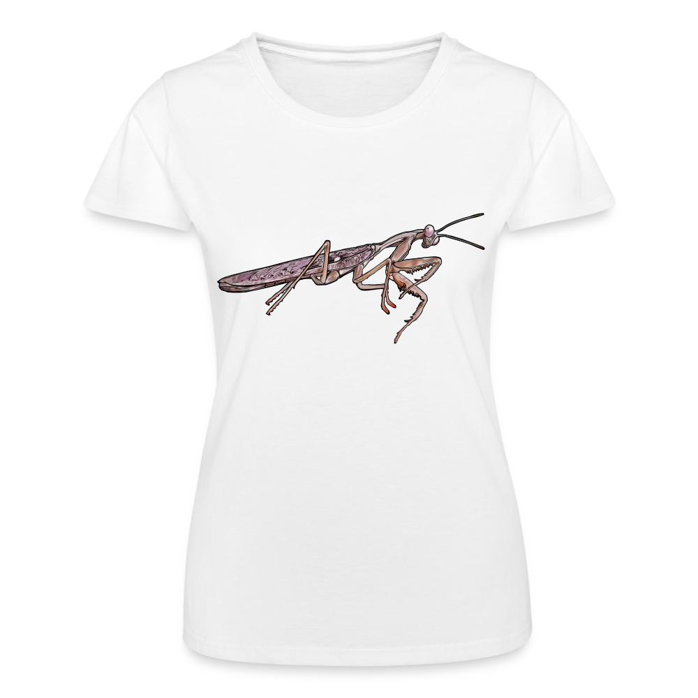 Frauen Fruit of the Loom T-Shirt Rhombodera kirbyi male - weiß