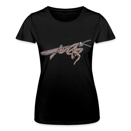 Frauen Fruit of the Loom T-Shirt Rhombodera kirbyi male - Schwarz