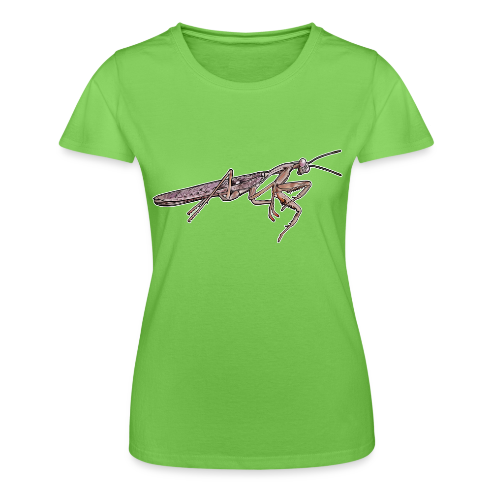 Frauen Fruit of the Loom T-Shirt Rhombodera kirbyi male - Hellgrün