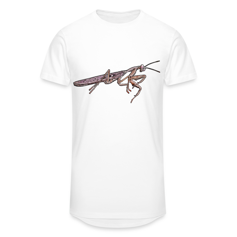 Männer Urban Longshirt Rhombodera kirbyi male - weiß