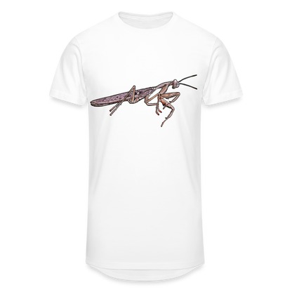 Männer Urban Longshirt Rhombodera kirbyi male - weiß