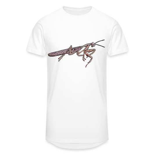 Männer Urban Longshirt Rhombodera kirbyi male - weiß