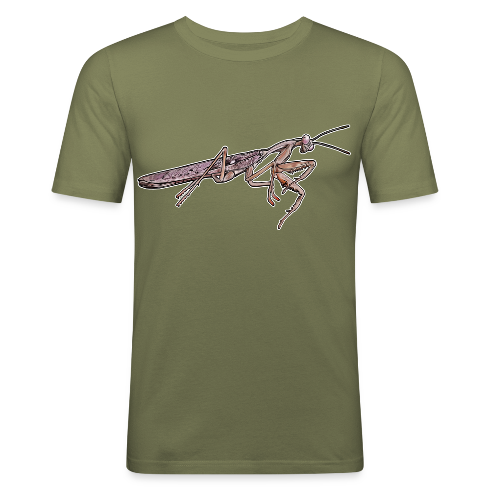 Männer Slim Fit T-Shirt Rhombodera kirbyi male - khaki Grün