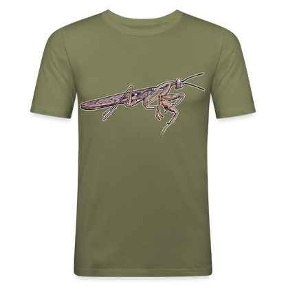 Männer Slim Fit T-Shirt Rhombodera kirbyi male - khaki Grün