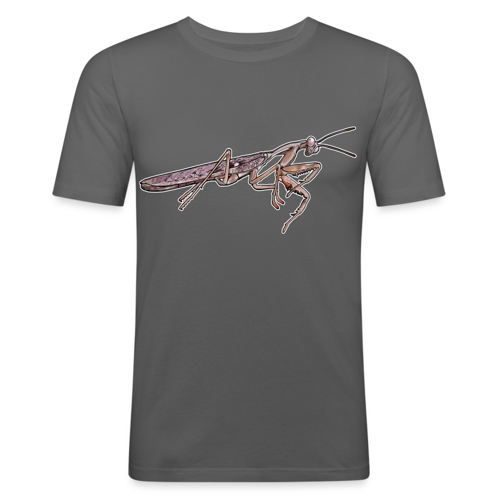 Männer Slim Fit T-Shirt Rhombodera kirbyi male - Graphite