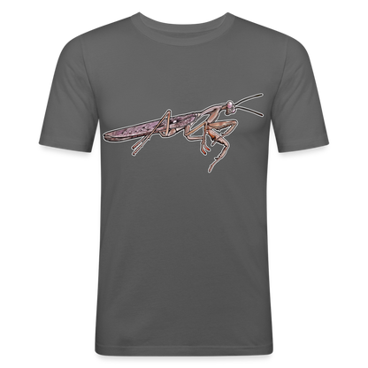 Männer Slim Fit T-Shirt Rhombodera kirbyi male - Graphite