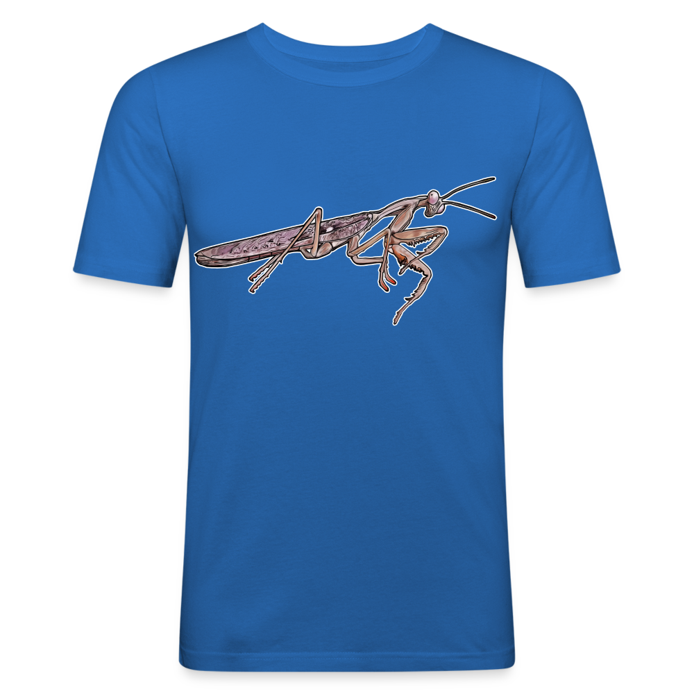 Männer Slim Fit T-Shirt Rhombodera kirbyi male - Königsblau