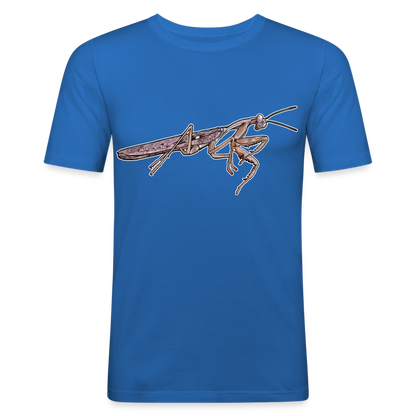 Männer Slim Fit T-Shirt Rhombodera kirbyi male - Königsblau