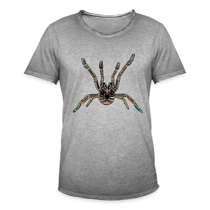 Männer Vintage T-Shirt Pterinochilus murinus tcf - Vintage Grau