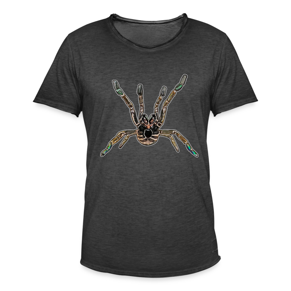 Männer Vintage T-Shirt Pterinochilus murinus tcf - Vintage Schwarz