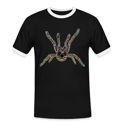 Männer Kontrast-T-Shirt Pterinochilus murinus tcf - Schwarz/Weiß