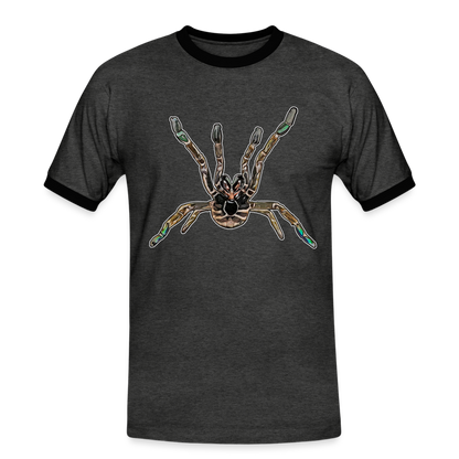 Männer Kontrast-T-Shirt Pterinochilus murinus tcf - Anthrazit/Schwarz