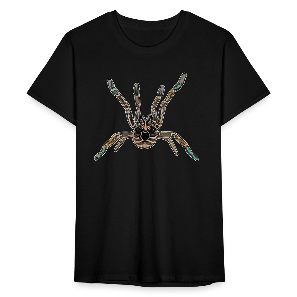 Männer Fruit of the Loom T-Shirt Pterinochilus murinus tcf - Schwarz