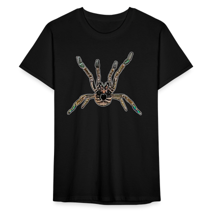 Männer Fruit of the Loom T-Shirt Pterinochilus murinus tcf - Schwarz