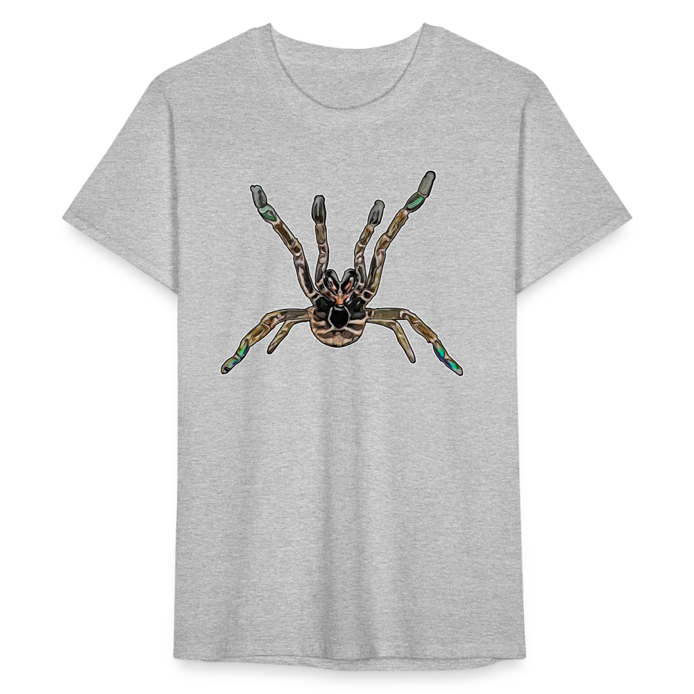 Männer Fruit of the Loom T-Shirt Pterinochilus murinus tcf - Grau meliert