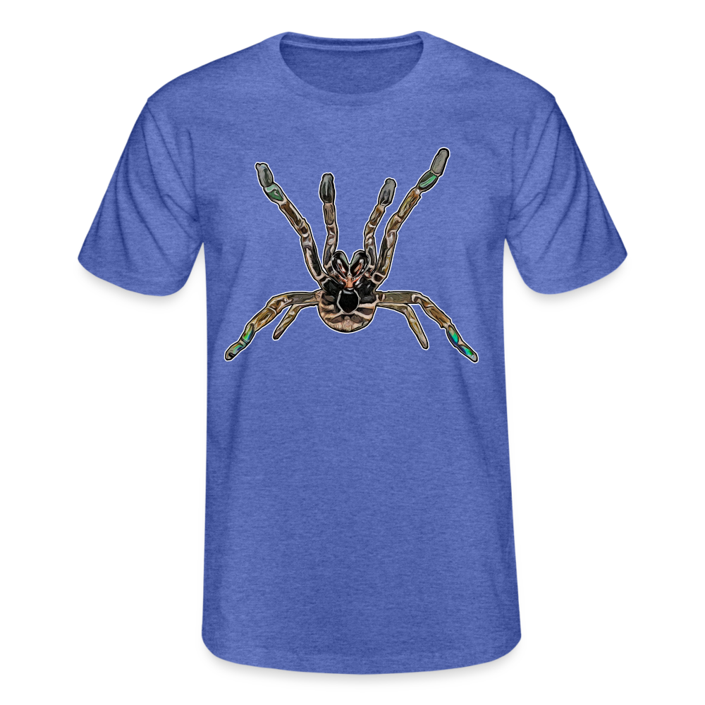 Männer Fruit of the Loom T-Shirt Pterinochilus murinus tcf - Blau meliert
