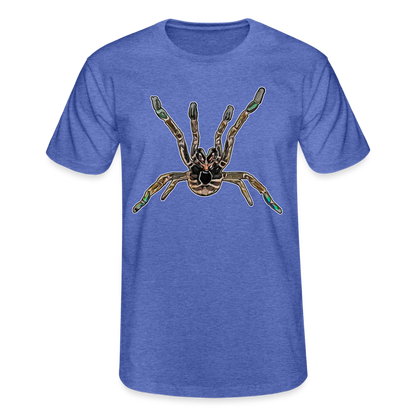 Männer Fruit of the Loom T-Shirt Pterinochilus murinus tcf - Blau meliert