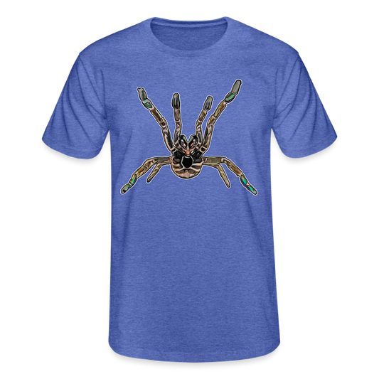 Männer Fruit of the Loom T-Shirt Pterinochilus murinus tcf - Blau meliert