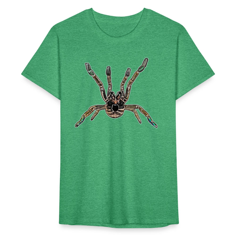 Männer Fruit of the Loom T-Shirt Pterinochilus murinus tcf - Grün meliert