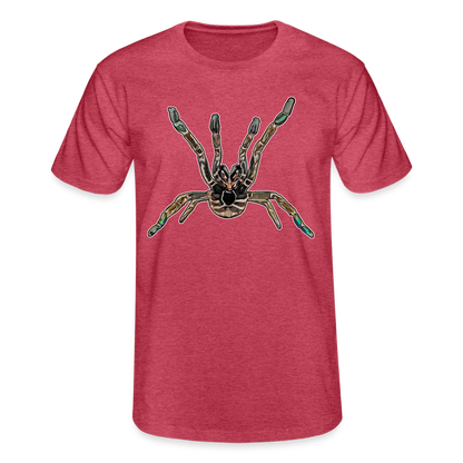 Männer Fruit of the Loom T-Shirt Pterinochilus murinus tcf - Rot meliert
