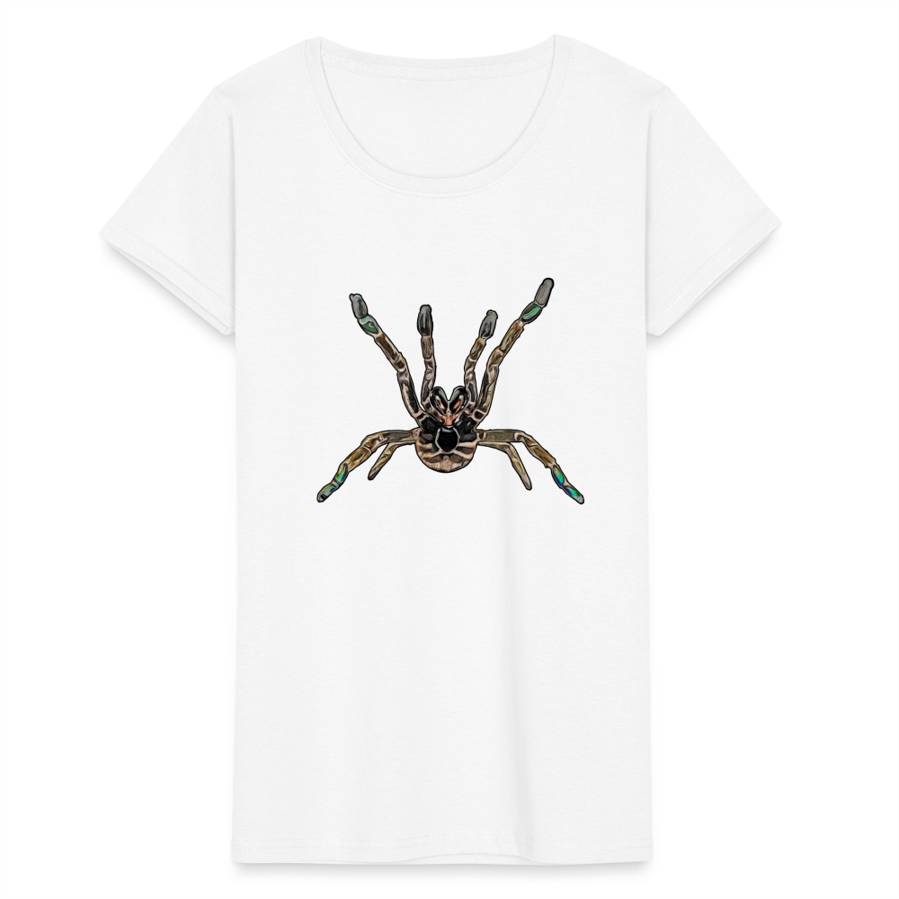 Frauen Fruit of the Loom T-Shirt Pterinochilus murinus tcf - weiß