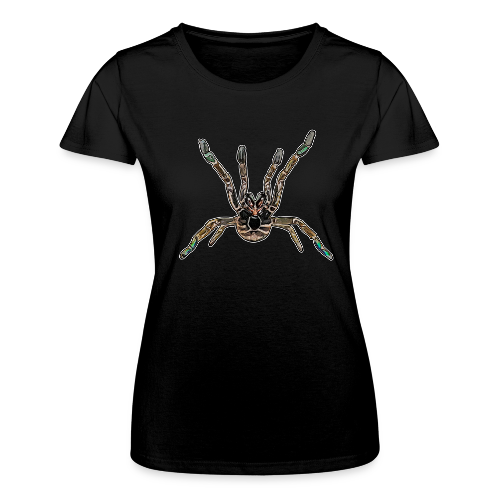 Frauen Fruit of the Loom T-Shirt Pterinochilus murinus tcf - Schwarz