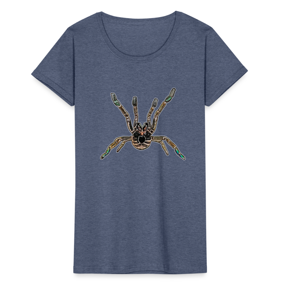 Frauen Fruit of the Loom T-Shirt Pterinochilus murinus tcf - Navy meliert