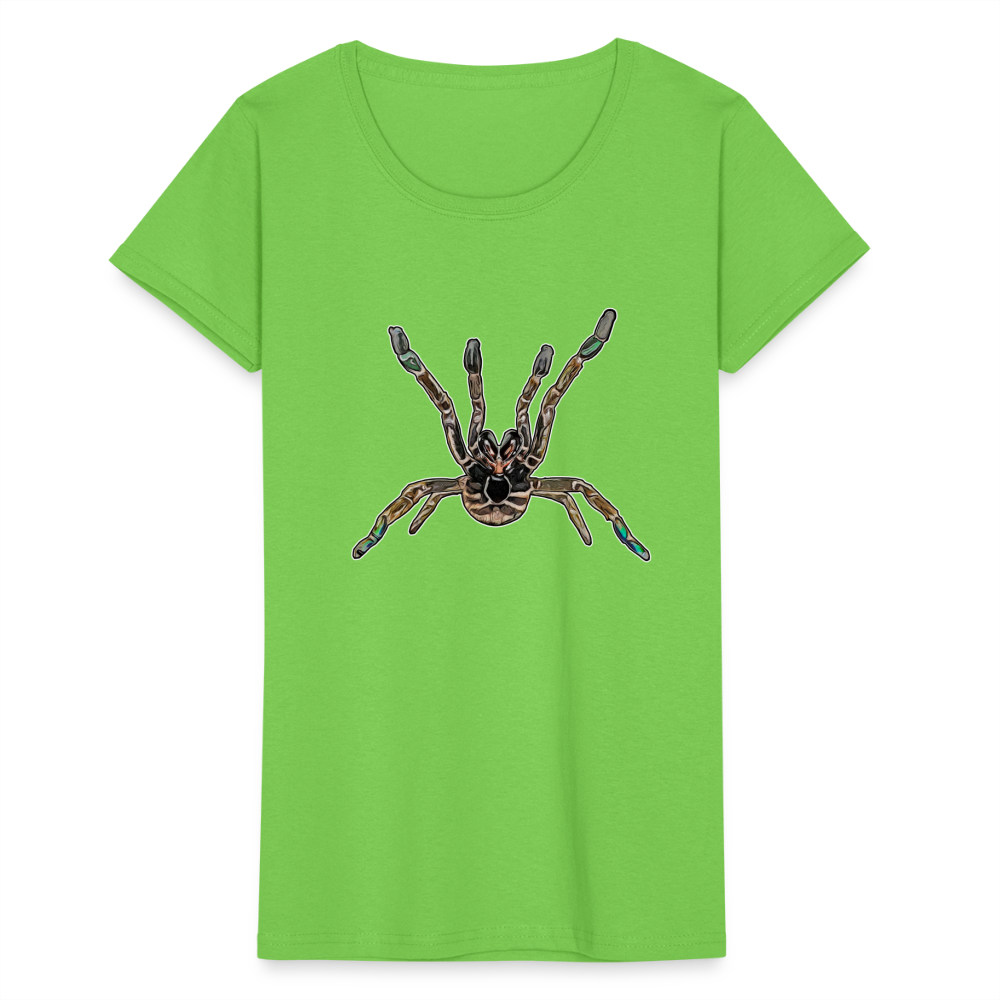 Frauen Fruit of the Loom T-Shirt Pterinochilus murinus tcf - Hellgrün