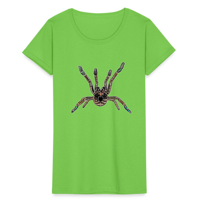 Frauen Fruit of the Loom T-Shirt Pterinochilus murinus tcf - Hellgrün