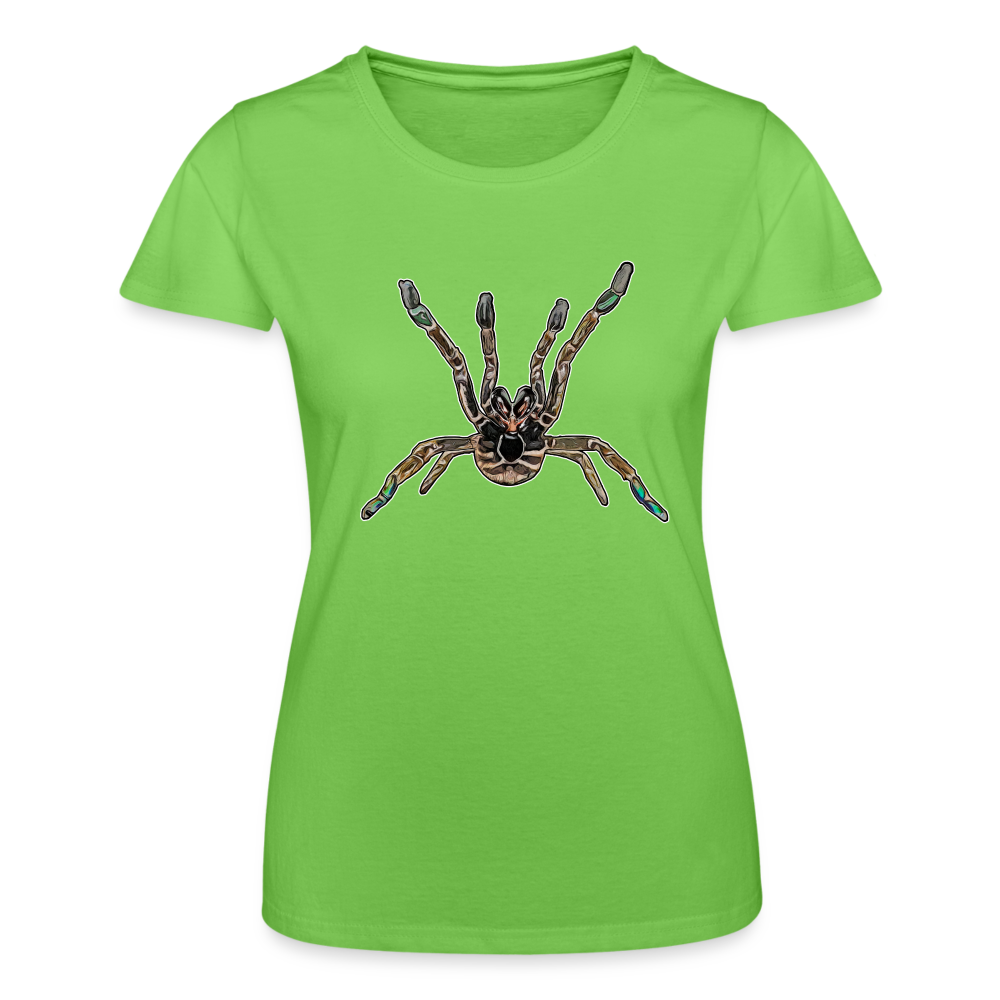 Frauen Fruit of the Loom T-Shirt Pterinochilus murinus tcf - Hellgrün