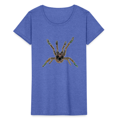 Frauen Fruit of the Loom T-Shirt Pterinochilus murinus tcf - Blau meliert