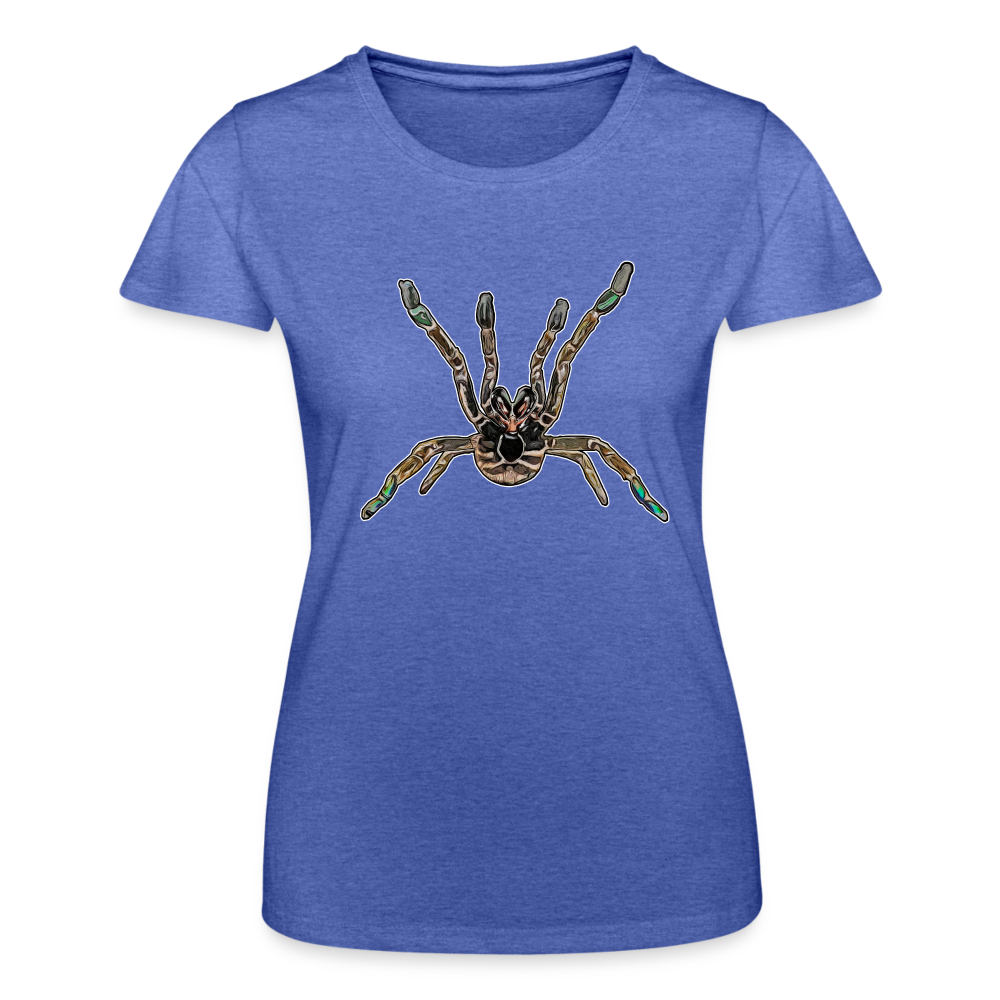 Frauen Fruit of the Loom T-Shirt Pterinochilus murinus tcf - Blau meliert