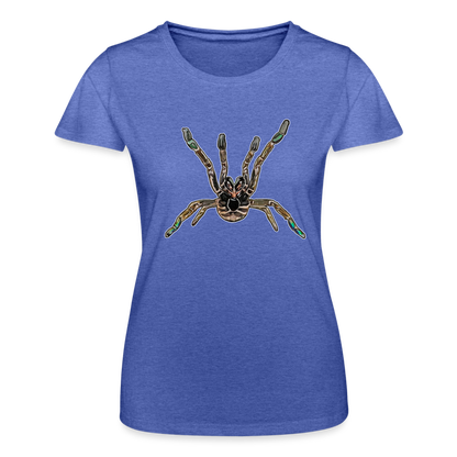 Frauen Fruit of the Loom T-Shirt Pterinochilus murinus tcf - Blau meliert
