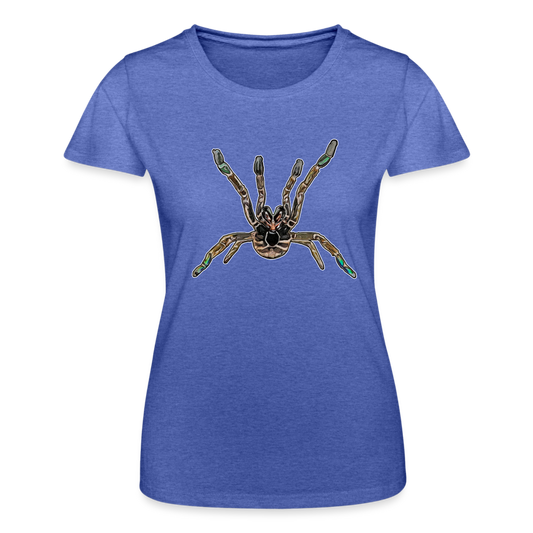 Frauen Fruit of the Loom T-Shirt Pterinochilus murinus tcf - Blau meliert