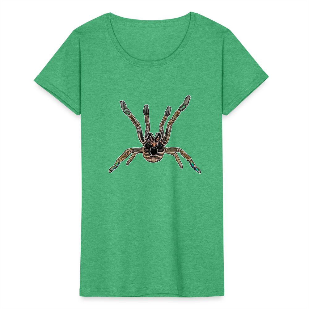 Frauen Fruit of the Loom T-Shirt Pterinochilus murinus tcf - Grün meliert