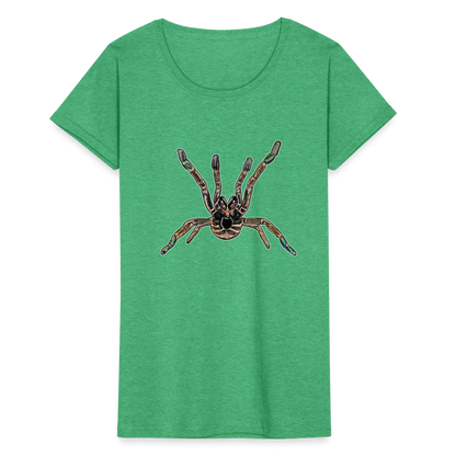 Frauen Fruit of the Loom T-Shirt Pterinochilus murinus tcf - Grün meliert