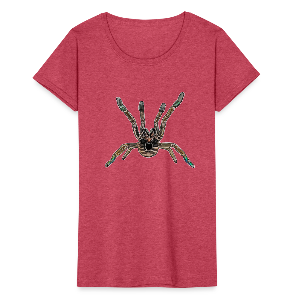 Frauen Fruit of the Loom T-Shirt Pterinochilus murinus tcf - Rot meliert
