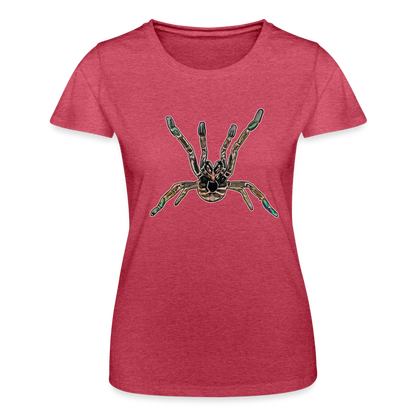 Frauen Fruit of the Loom T-Shirt Pterinochilus murinus tcf - Rot meliert